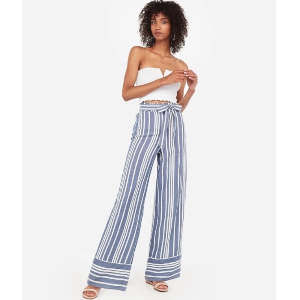 NWT Express High Waisted Wide Leg Pant